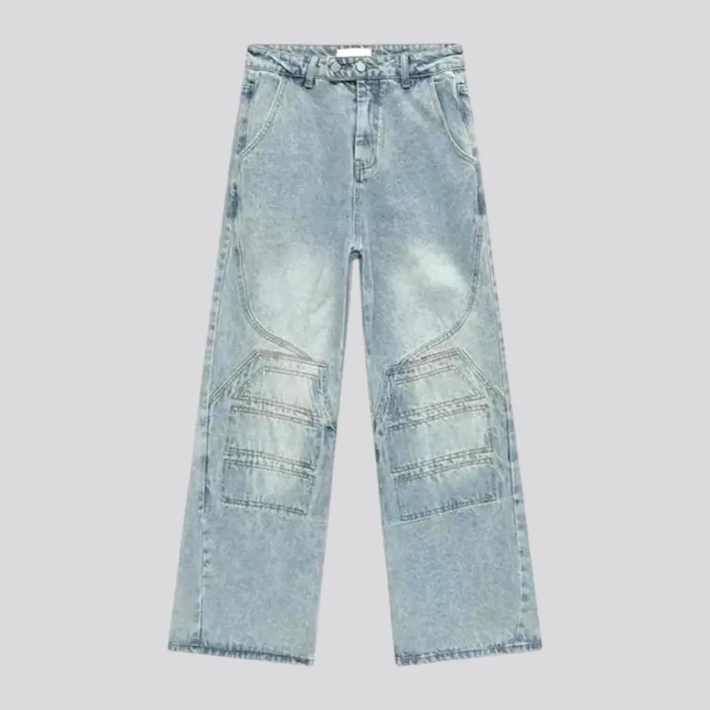 Baggy Light Wash Boho Men's Jeans | Jeans4you.shop