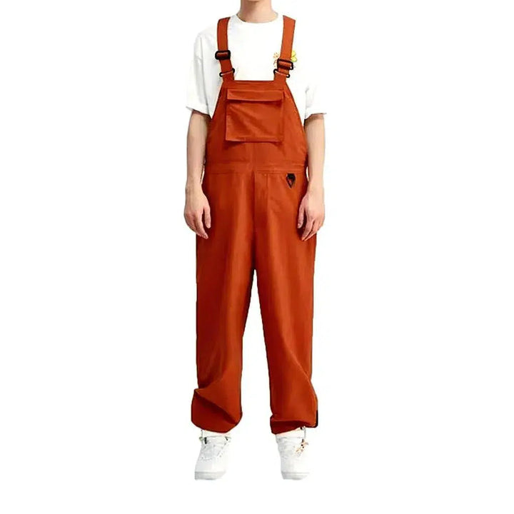 Stylish Men's Jean Dungaree - Orange