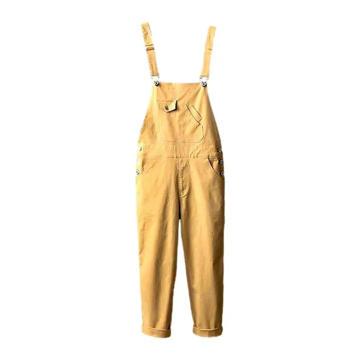 Loose Y2k Men's Denim Dungaree - Sand