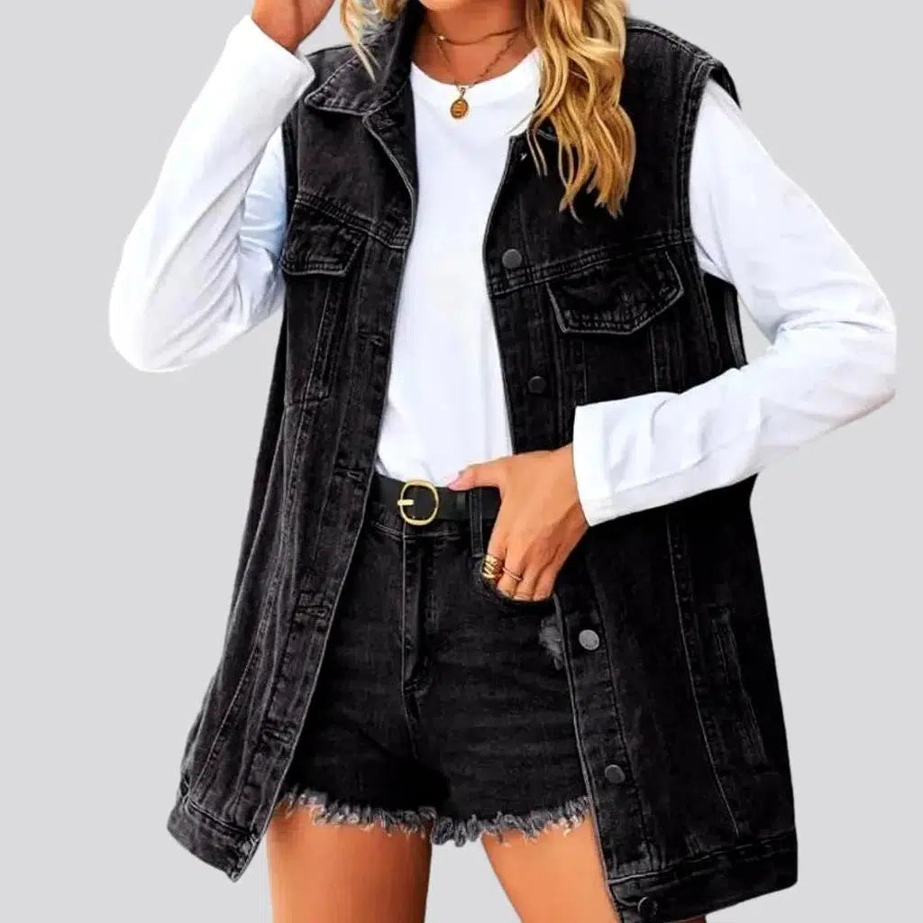 Stonewashed 90s jeans vest
 for women | Jeans4you.shop