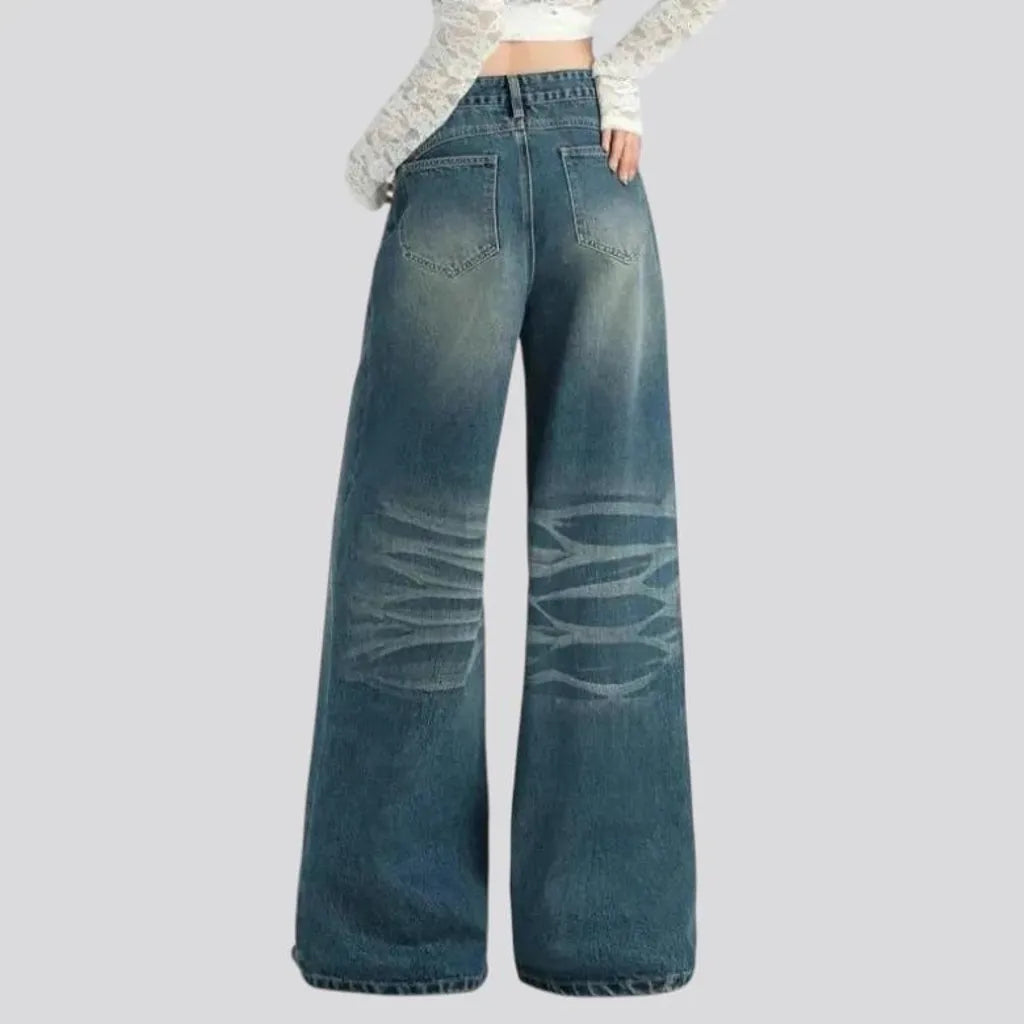 High rise flared 90s women's jeans