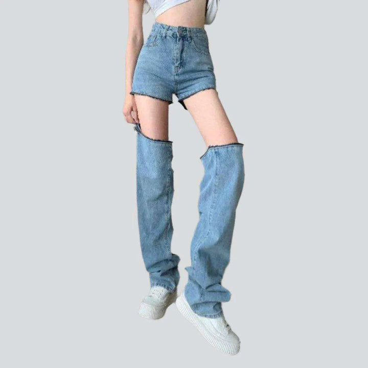 Detachable jeans for women