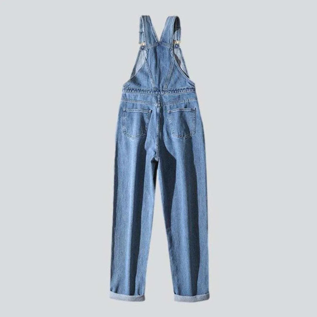 90s style men's denim dungaree