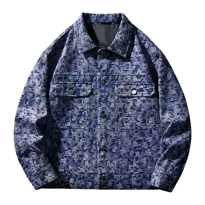 Boho denim jacket
 for men