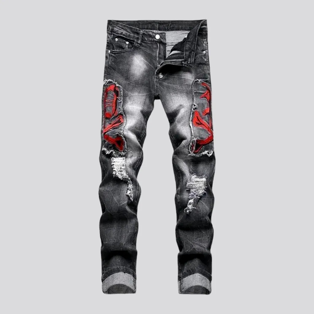 Boho Distressed Skinny Men's Jeans | Jeans4you.shop