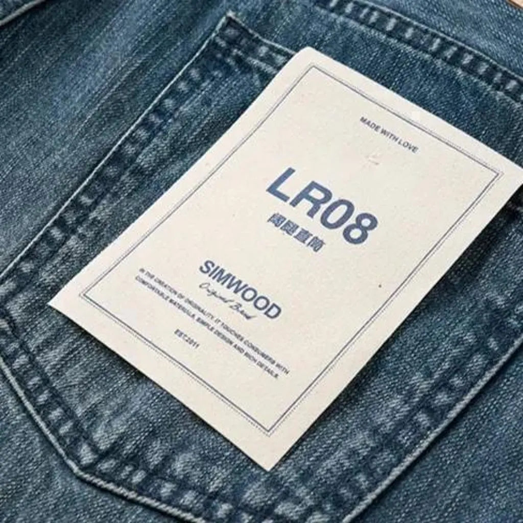 Light sanded men's jeans