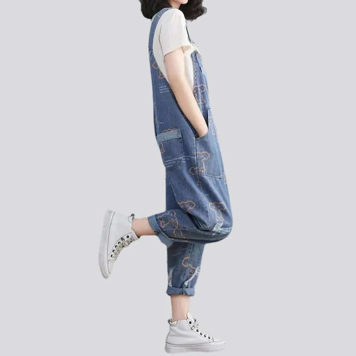 Women's jeans y2k style overall