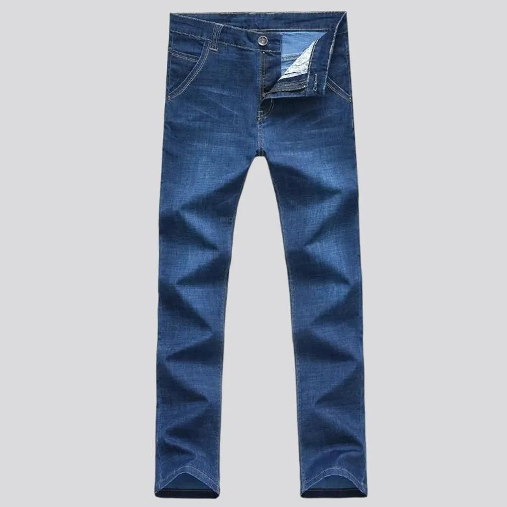 Thin men's lyocell jeans