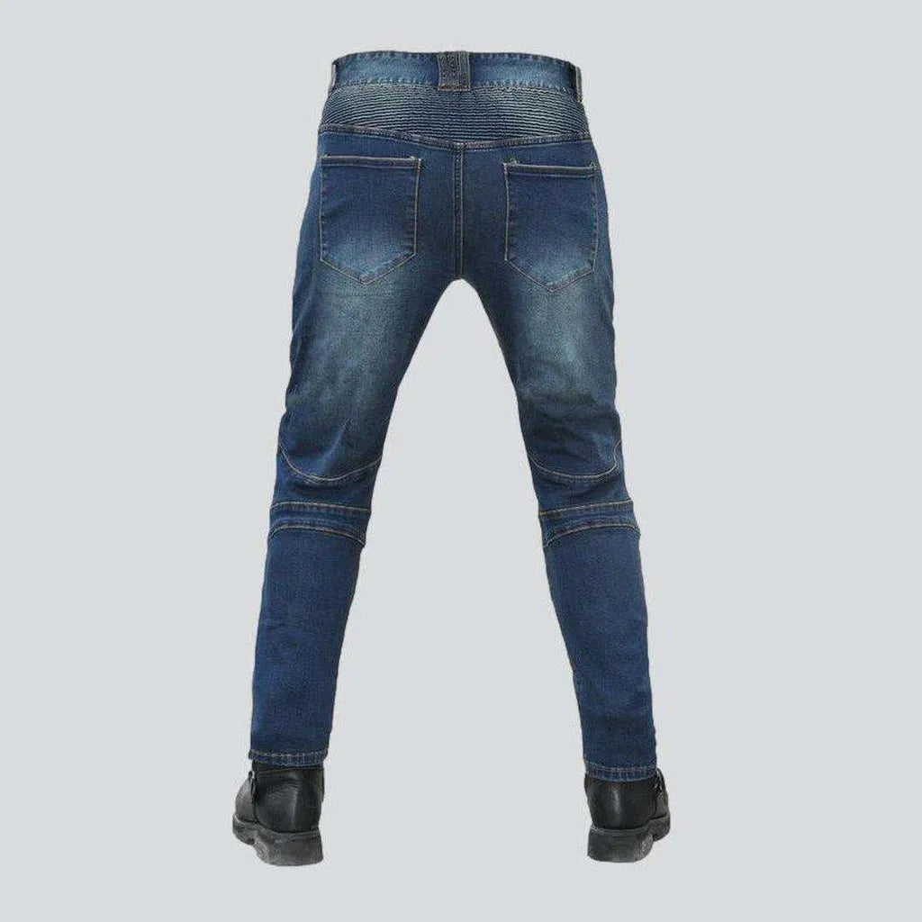 Casual biker jeans for men