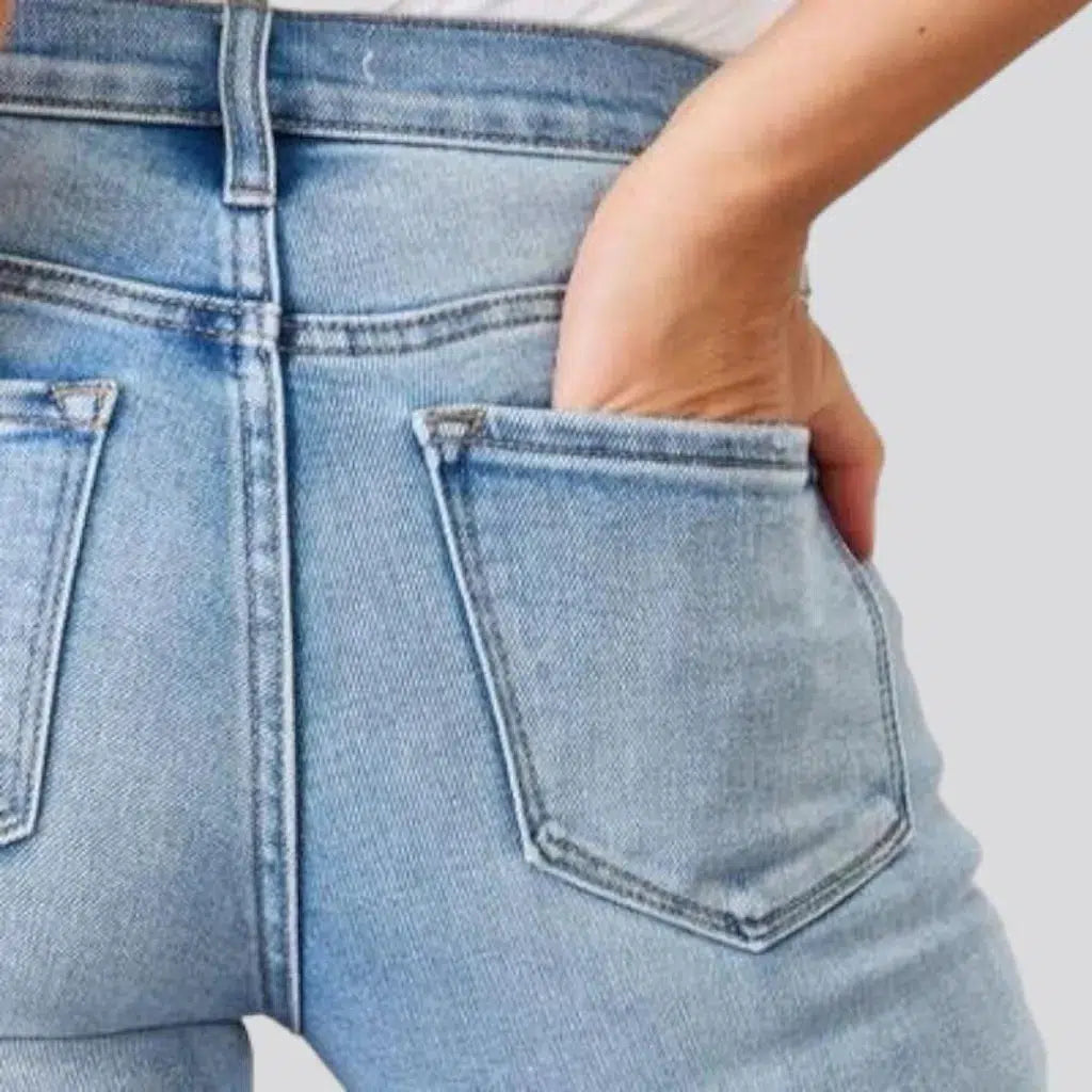 Mid-waist jeans
 for women