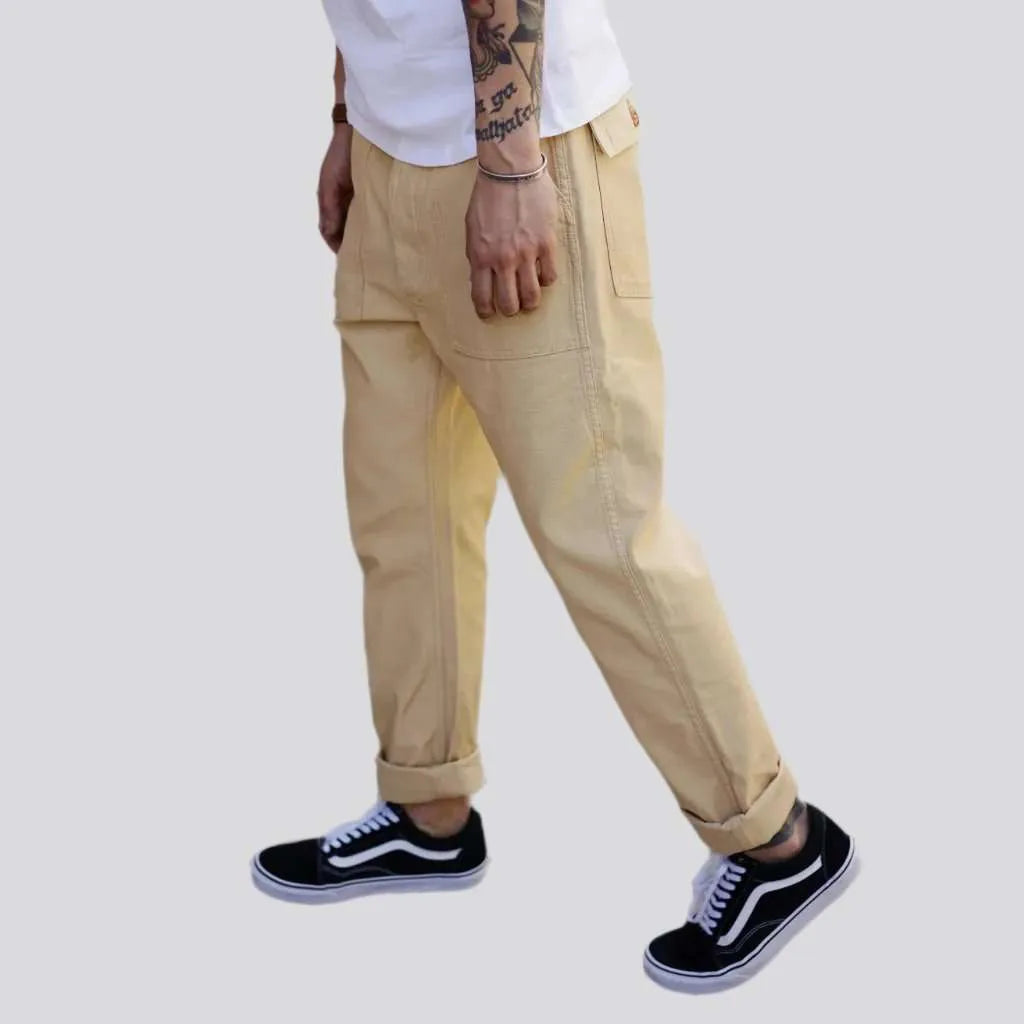 Street military men's jeans pants