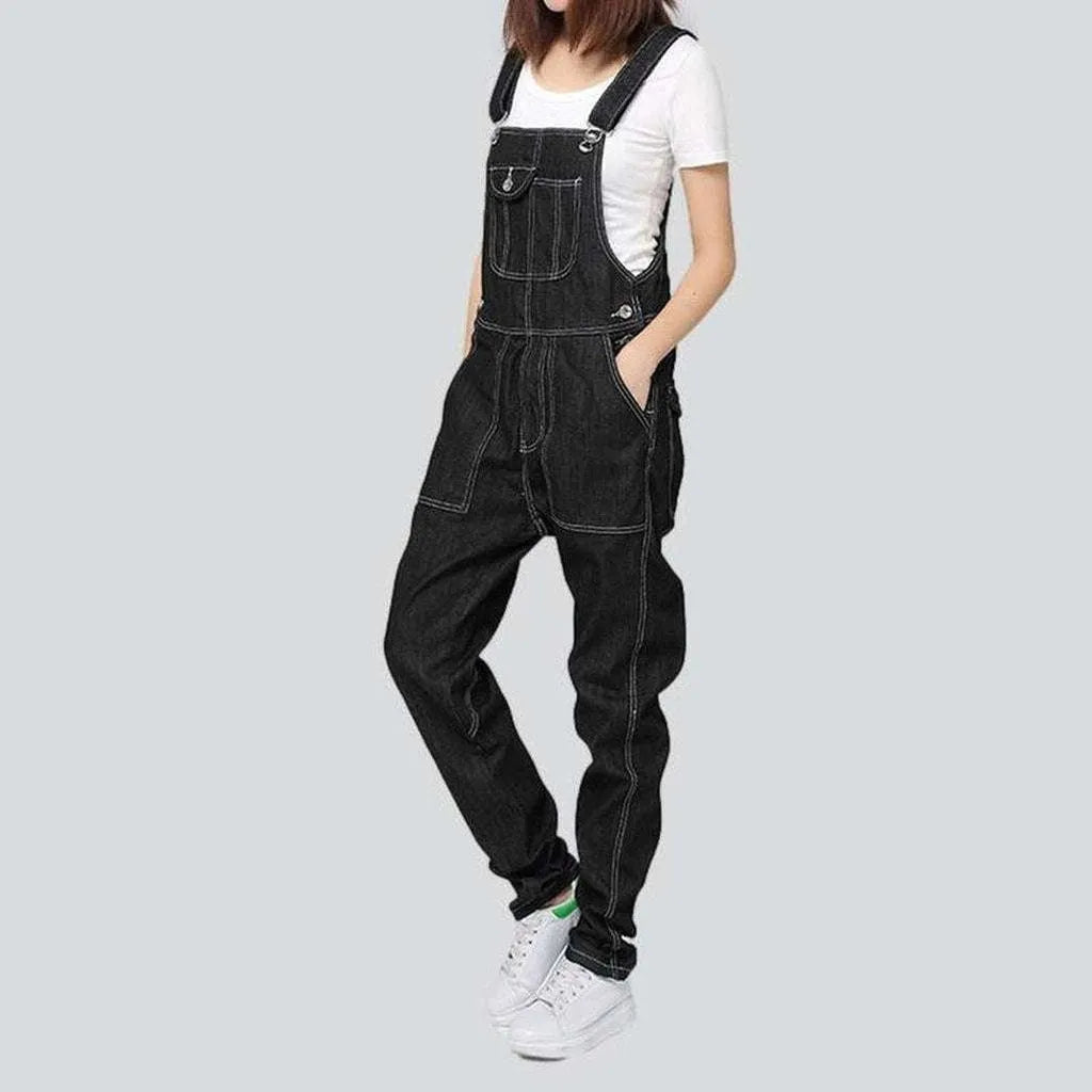 90s style women's denim overall