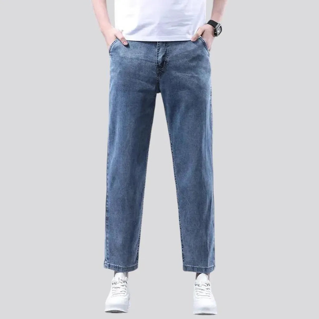 Straight men's ankle-length jeans