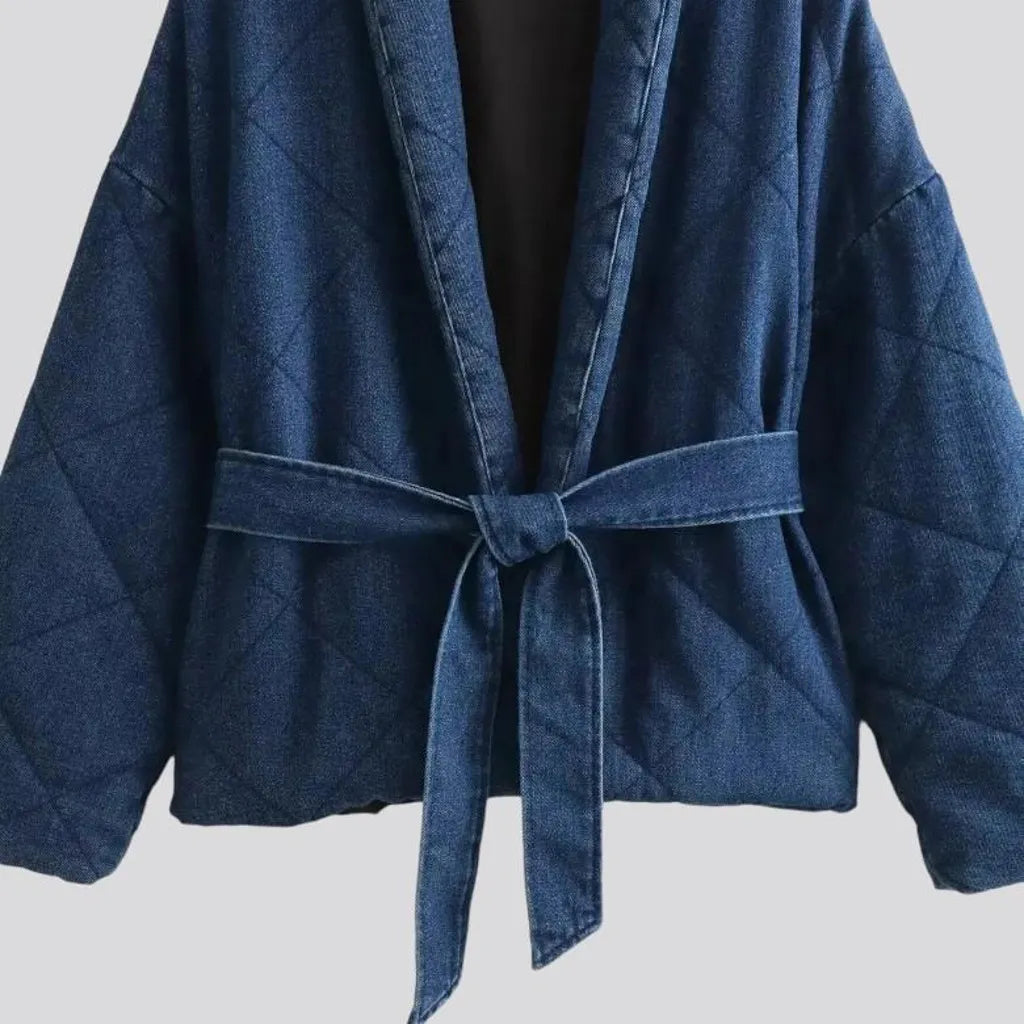 Warm winter women's jean coat