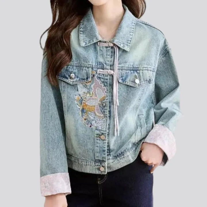 Oversized vintage jeans jacket