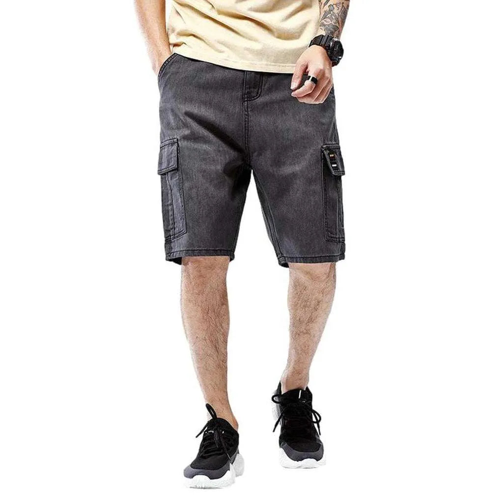 Cargo men's denim shorts