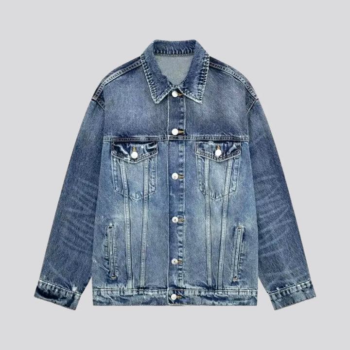 Casual Creased Fit Women's Denim Jacket | Jeans4you.shop