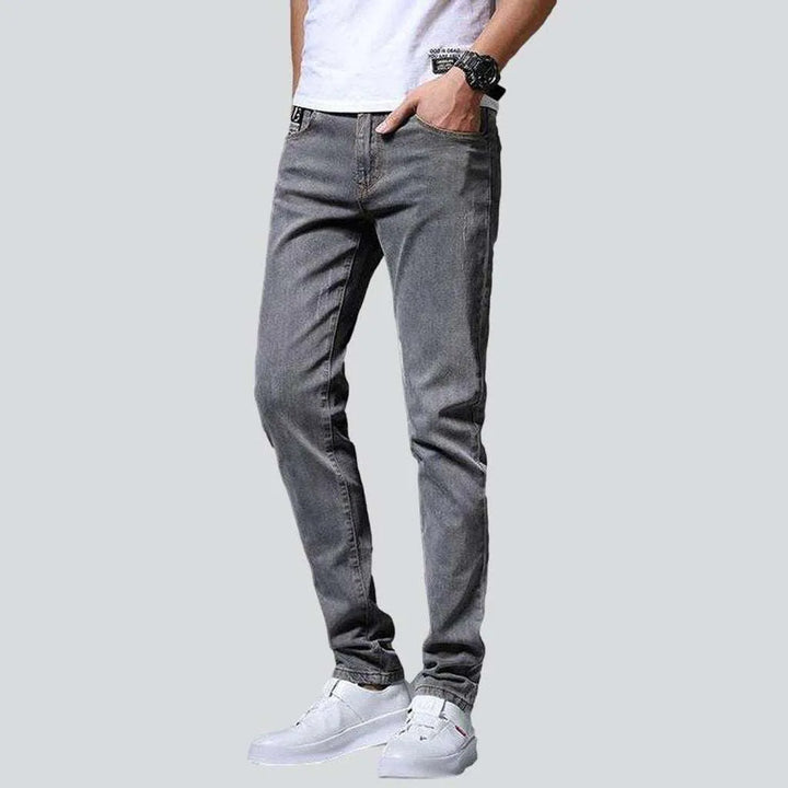 Casual slim fit men's jeans