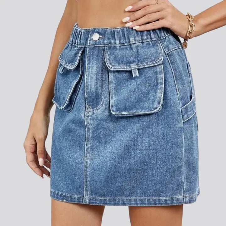 Fashion mini women's jean skirt