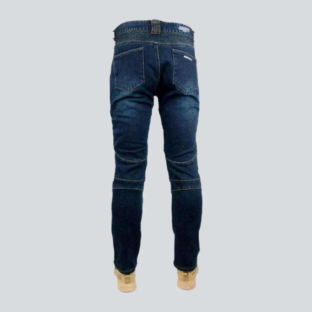 Biker men's protective jeans