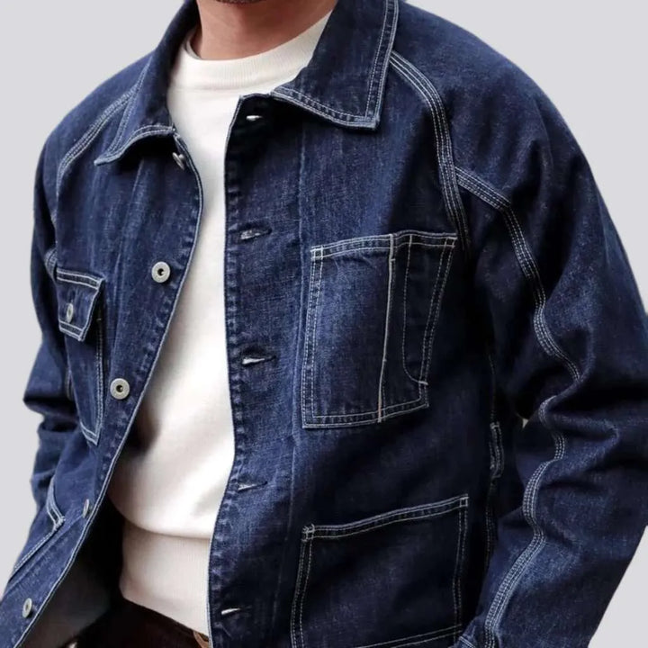 High quality chore selvedge jeans jacket