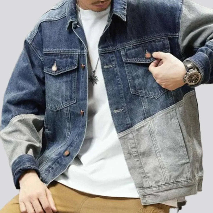 Oversized fashion men's jean jacket