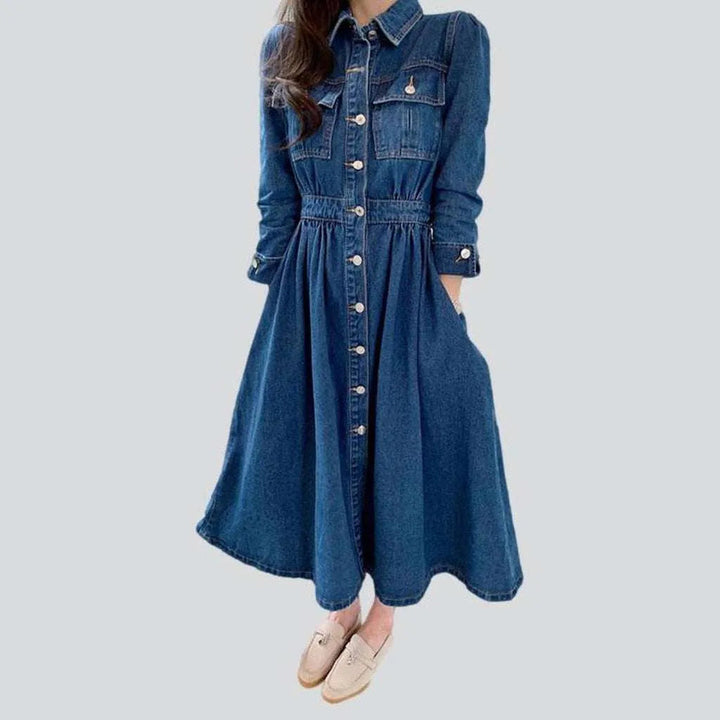 Chic denim dress | Jeans4you.shop