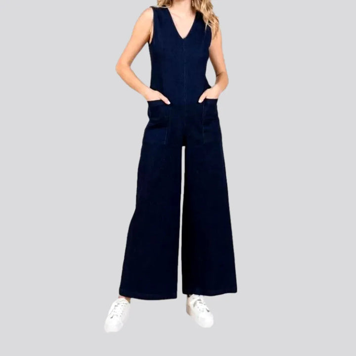 Chic denim women's jumpsuit overall | Jeans4you.shop