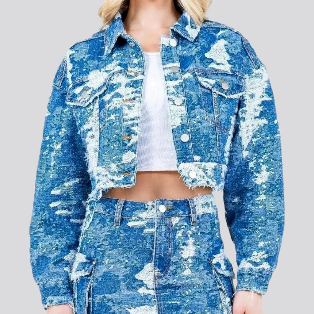 Chic Oversized Style Denim Jacket for Ladies | Jeans4you.shop