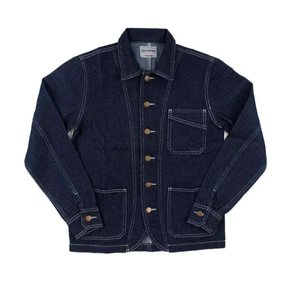 Classic dark blue men's jacket