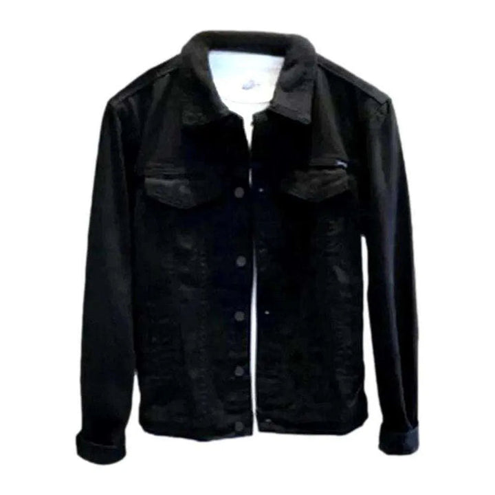 Color casual men's jeans jacket