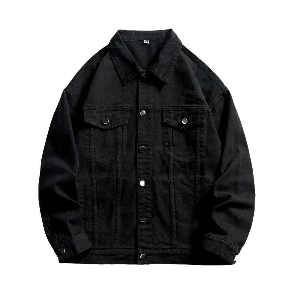 Color y2k men's denim jacket