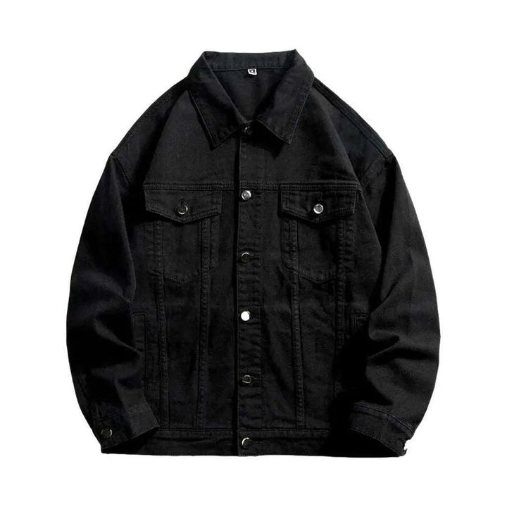 Color y2k men's denim jacket