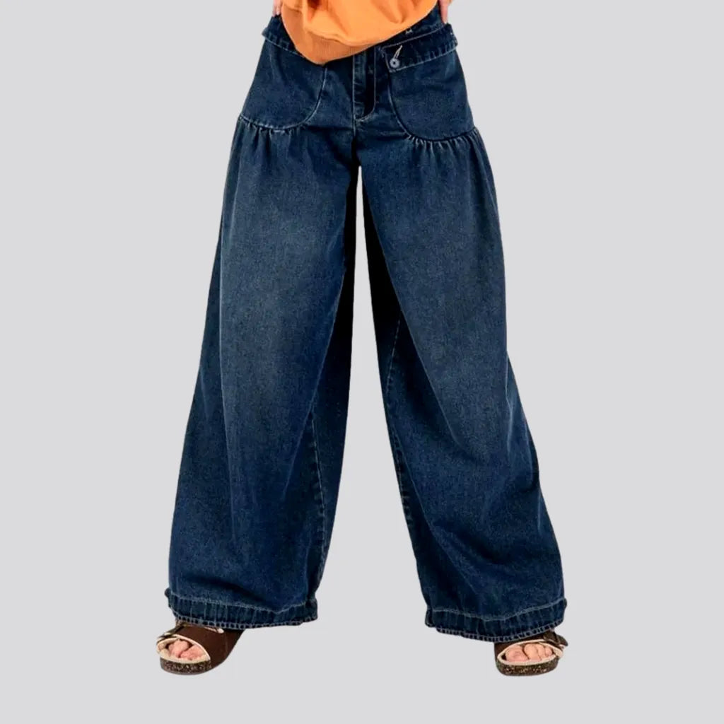 Comfortable Mid Rise Baggy Jeans for Ladies | Jeans4you.shop