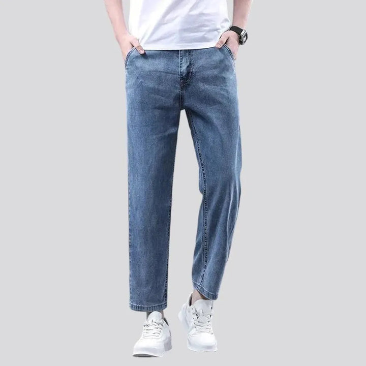 Straight men's ankle-length jeans