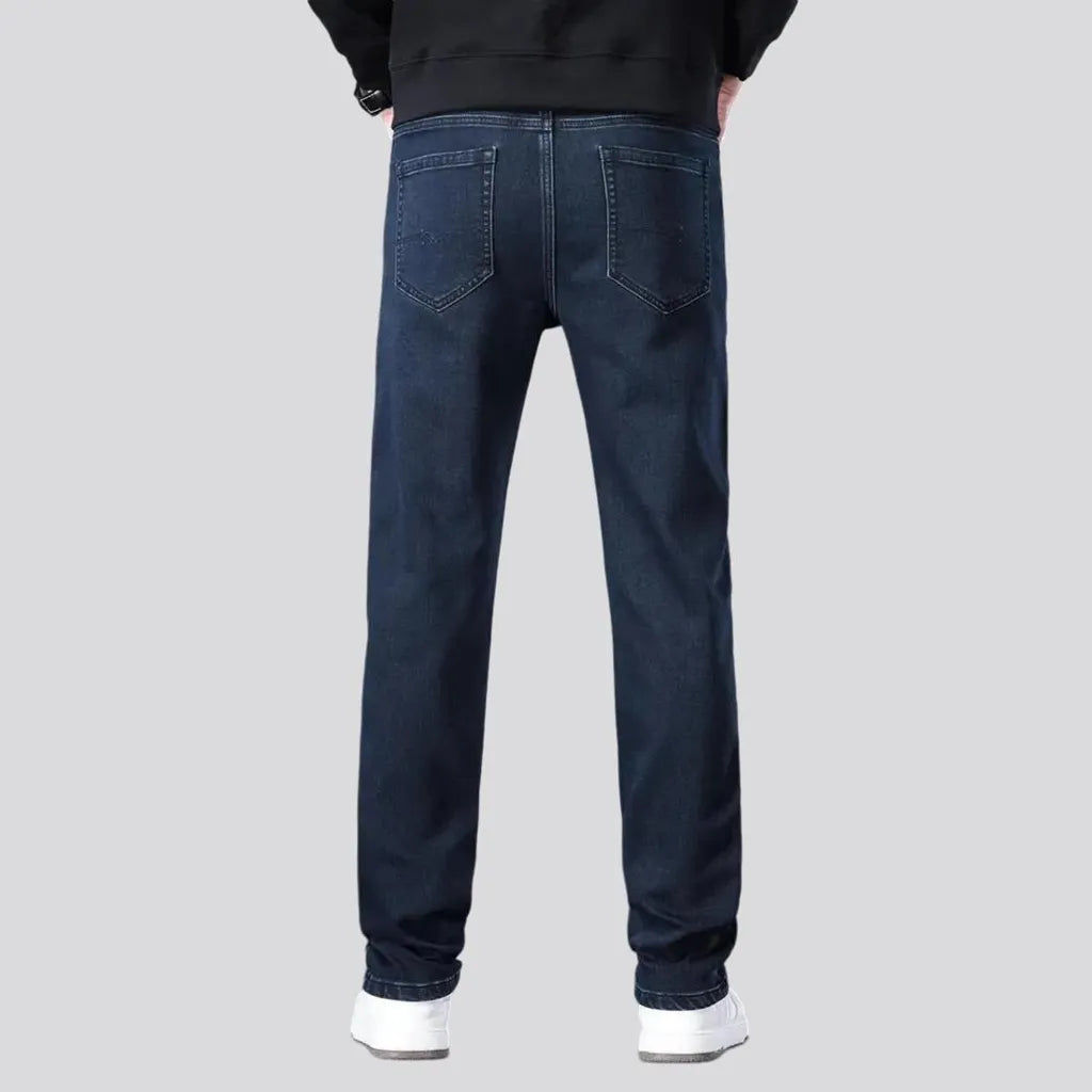 High rise stretchable tapered men's jeans