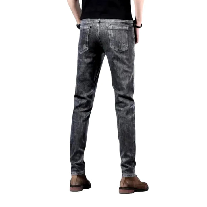 Stylish Stretchable Men's Jeans - Grey