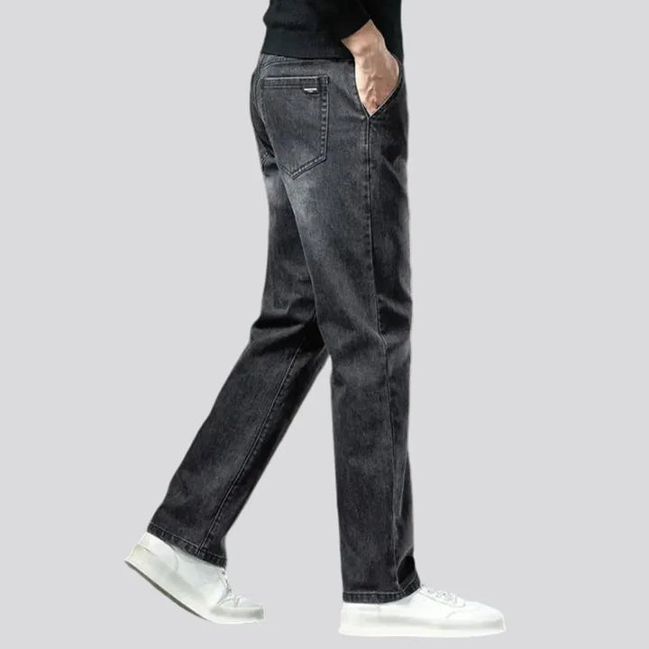 Casual high waist tapered leg jeans for men