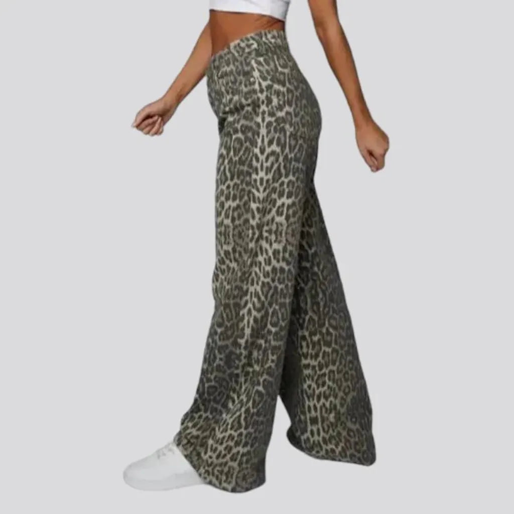 Y2k mid-waist women's jean pants