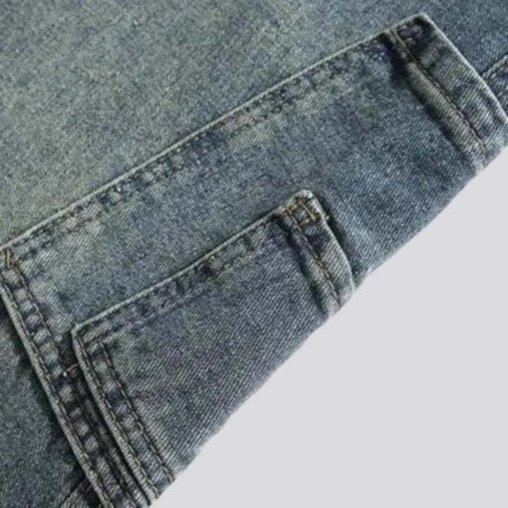 Vintage baggy mid waist men's jeans