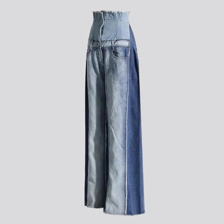 Baggy ultra-high-waist jeans
 for women