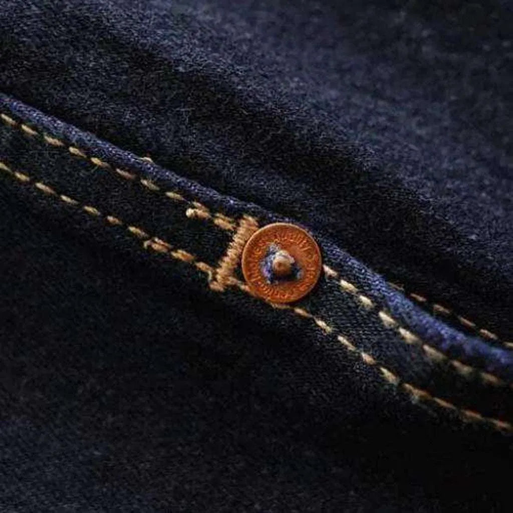 Dark wash selvedge denim jacket