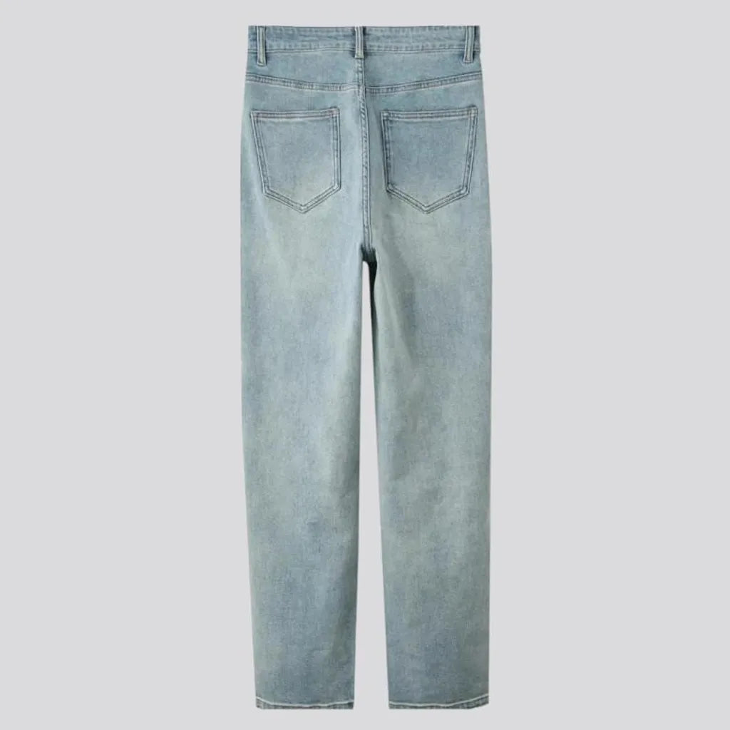 High-waist mom jeans
 for women