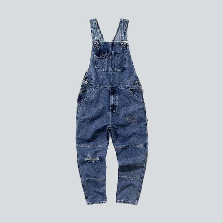 Street denim dungaree for men