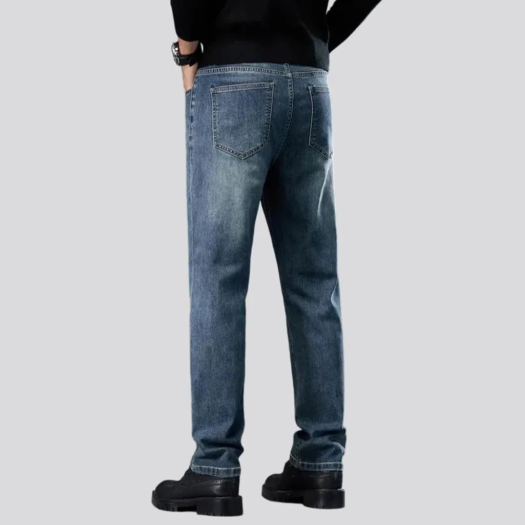 Elastic fit retro jeans for men