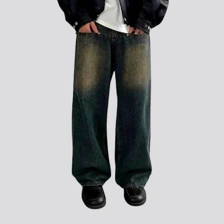 Dark Mid Rise 90s Style Men's Jeans | Jeans4you.shop