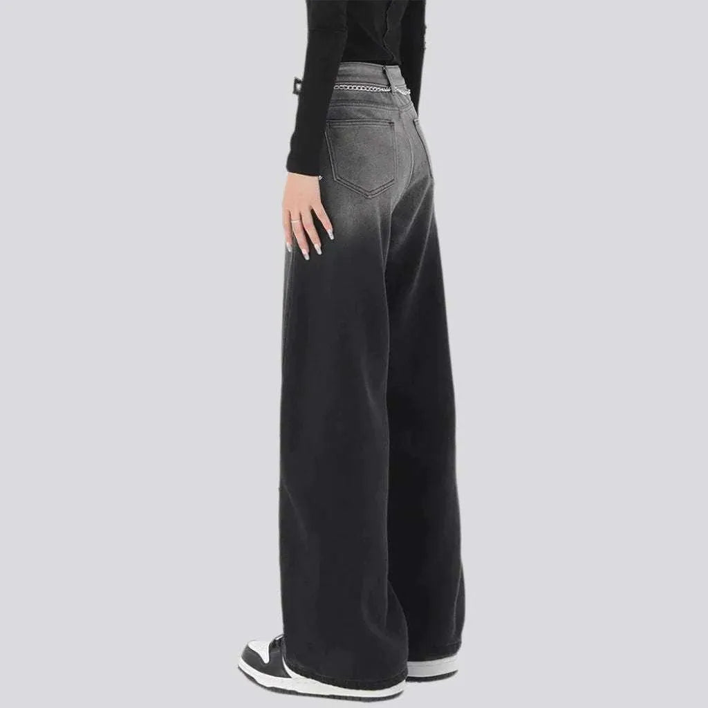 Street high-waist jeans
 for ladies