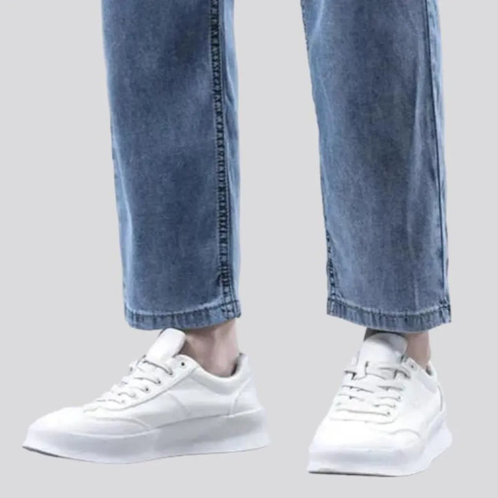 Straight men's ankle-length jeans