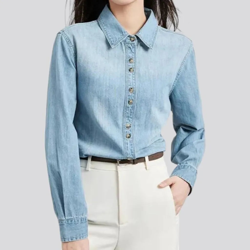 light-wash, regular, vintage, buttoned, women's shirt | Jeans4you.shop