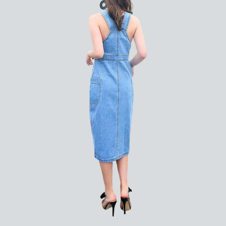 90s pencil denim dress